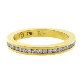 18kt Yellow Gold 0.59ctw Diamond Channel Set Eternity Band