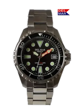 500 Meter Men's Premier Pro Dive Watch, Back Dial, SS Bracelet - #50421