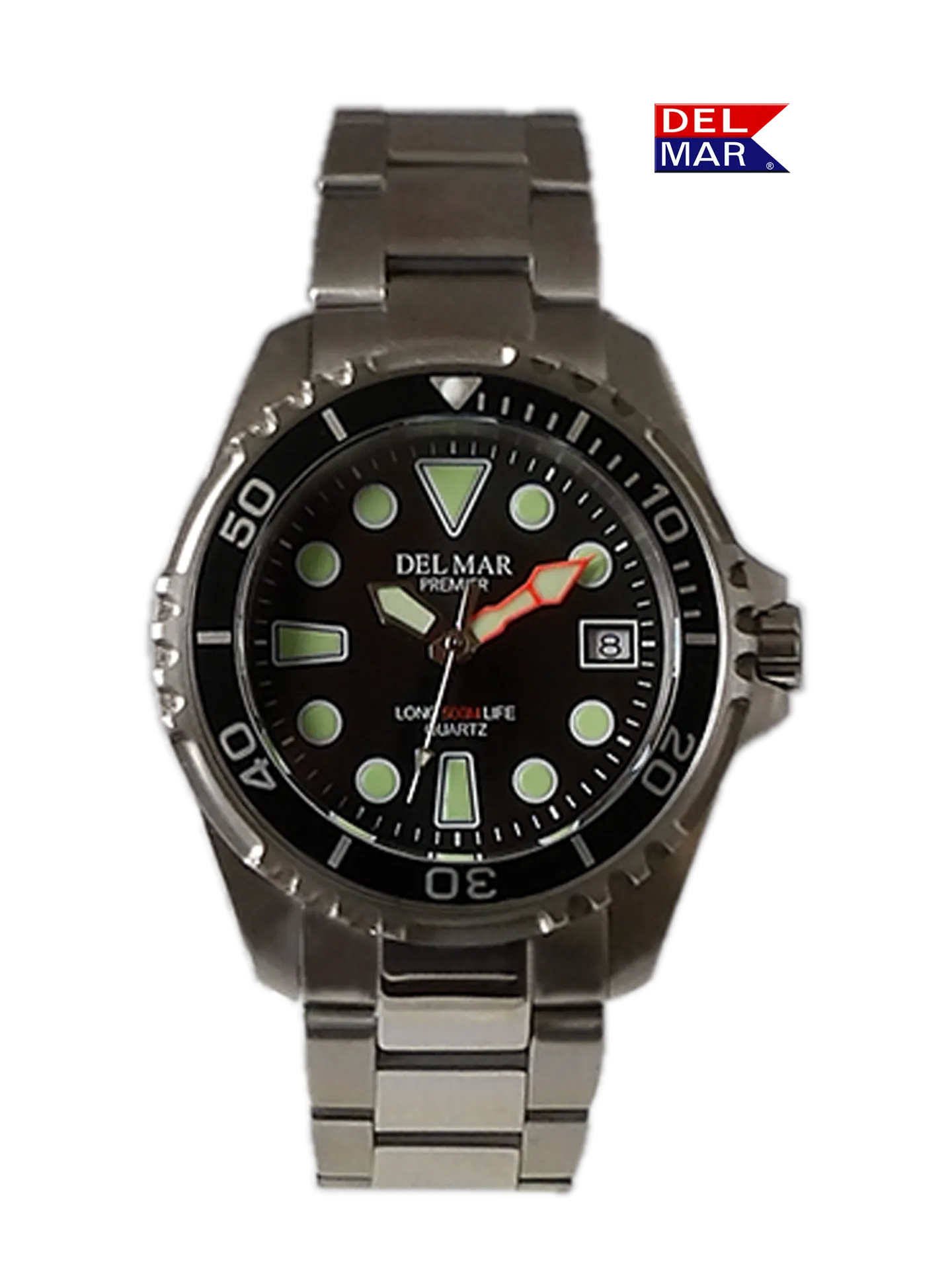 500 Meter Men's Premier Pro Dive Watch, Back Dial, SS Bracelet - #50421