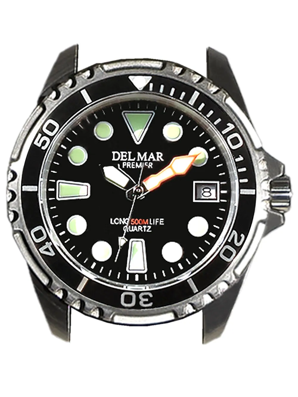 500 Meter Men's Premier Pro Dive Watch, Back Dial, SS Bracelet - #50421