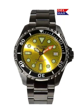 500 Meter Men's Premier Pro Dive Watch, Yellow Dial  - #50423