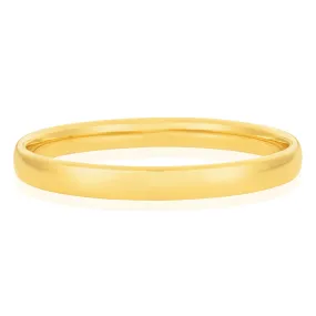 9ct Gold Bangle 65mm x 8mm