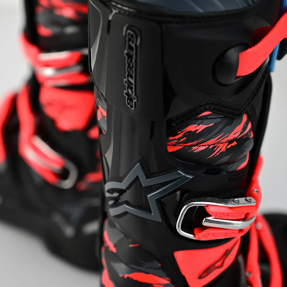 Alpinestars Tech 7 MX Boot Solid Black / Rocket Red