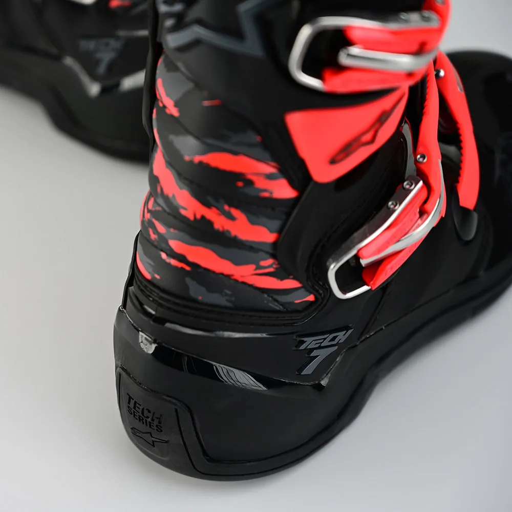 Alpinestars Tech 7 MX Boot Solid Black / Rocket Red