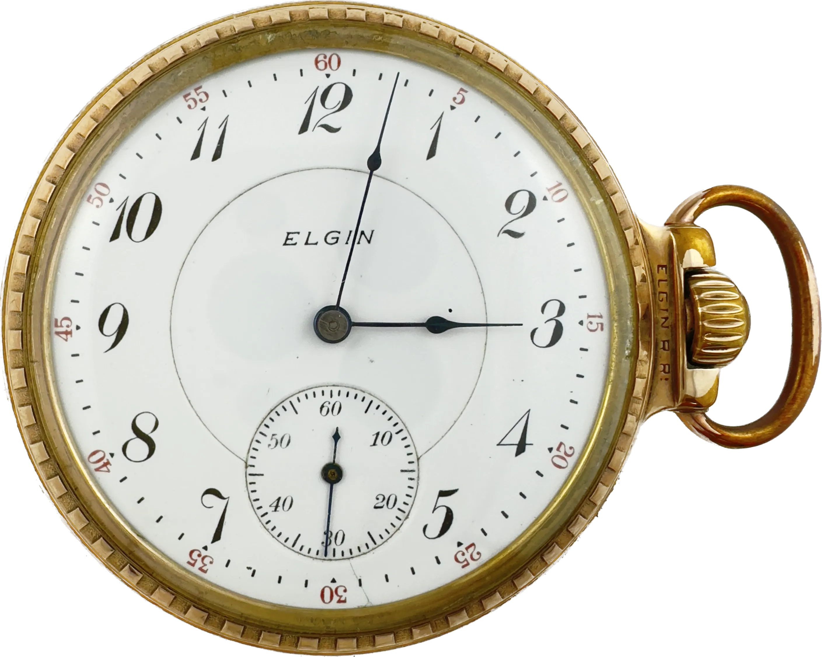 Antique 16 Size Elgin  21 Jewel Mechanical Pocket Watch  Grade 156 w Railroad Case