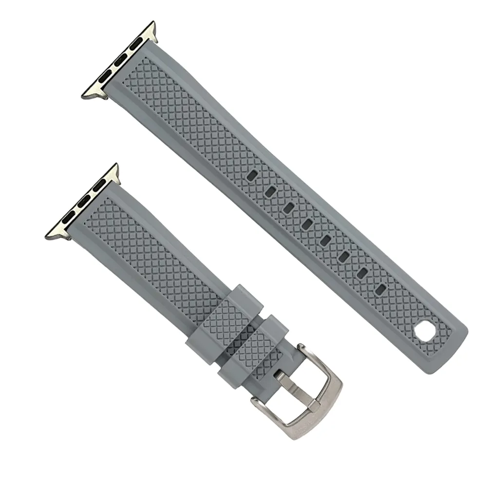 Apple Band Crosshatch Rubber - Gray