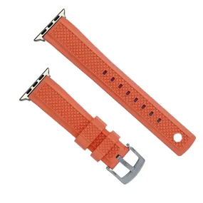 Apple Band Crosshatch Rubber - Orange