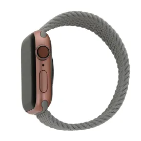 Apple Watch (38/40/SE/41MM) Elastisk Stof Rem - Str. L - Grå