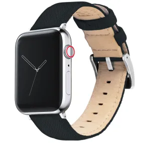 Apple Watch Black Sailcloth Watch Band