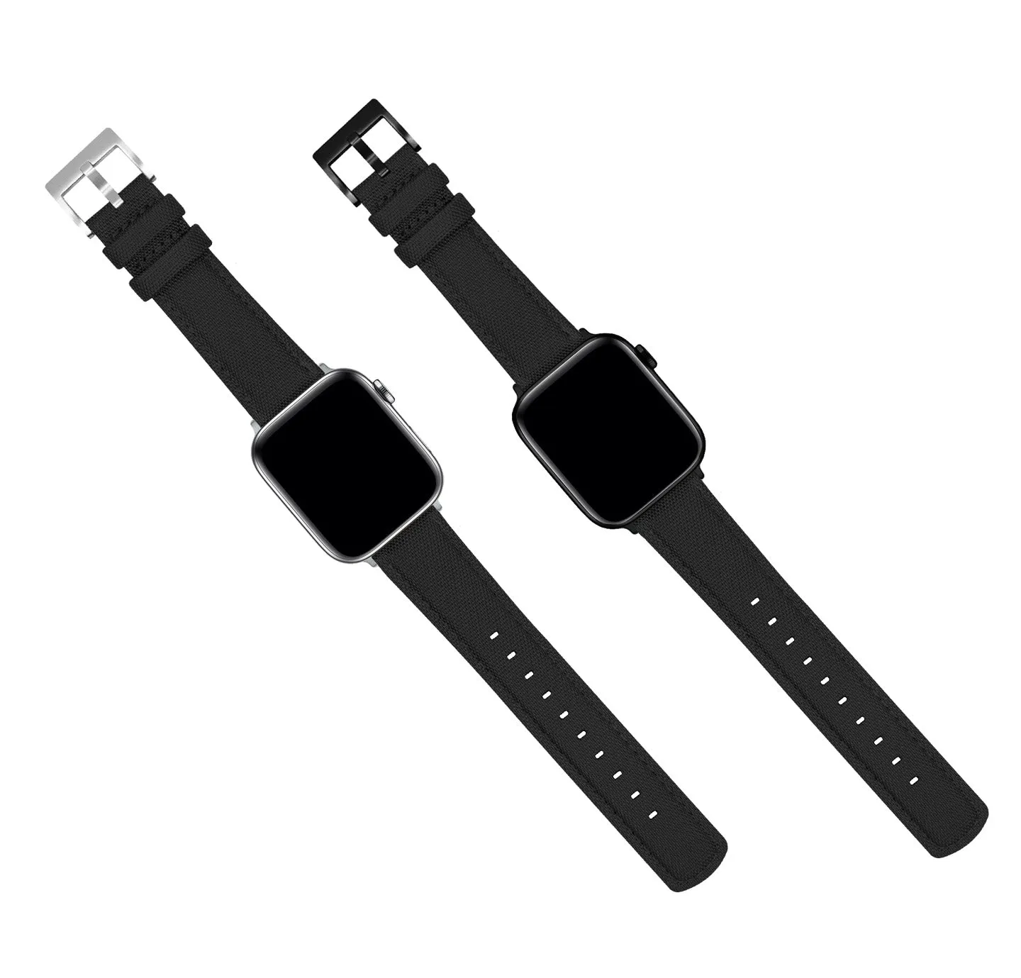 Apple Watch Black Sailcloth Watch Band