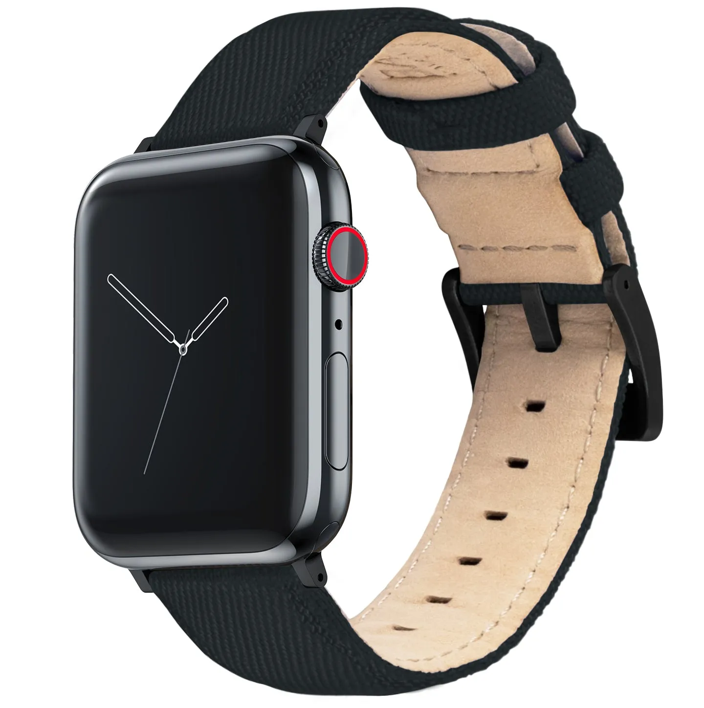 Apple Watch Black Sailcloth Watch Band