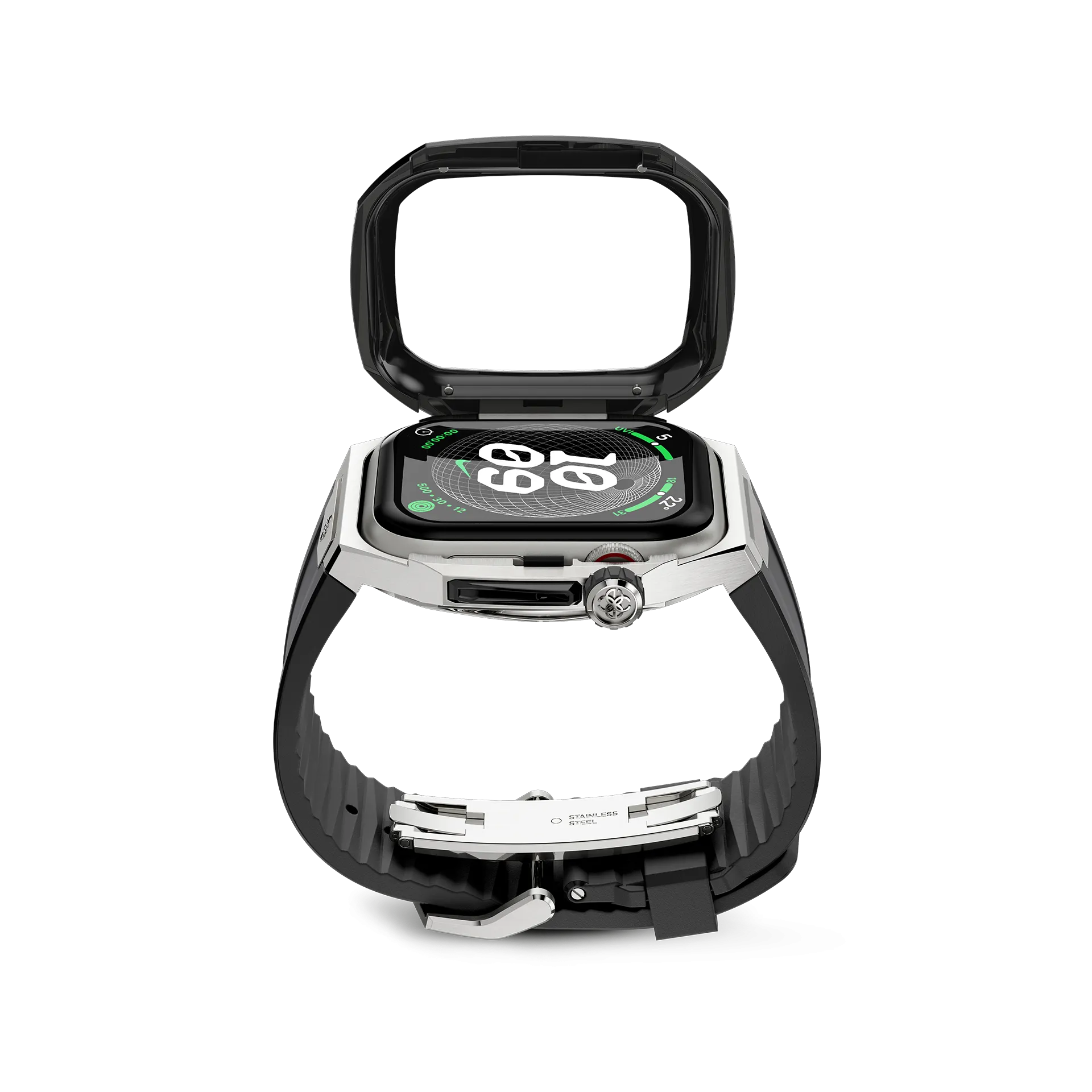 Apple Watch Case / SPIII41 - Silver Jet Black