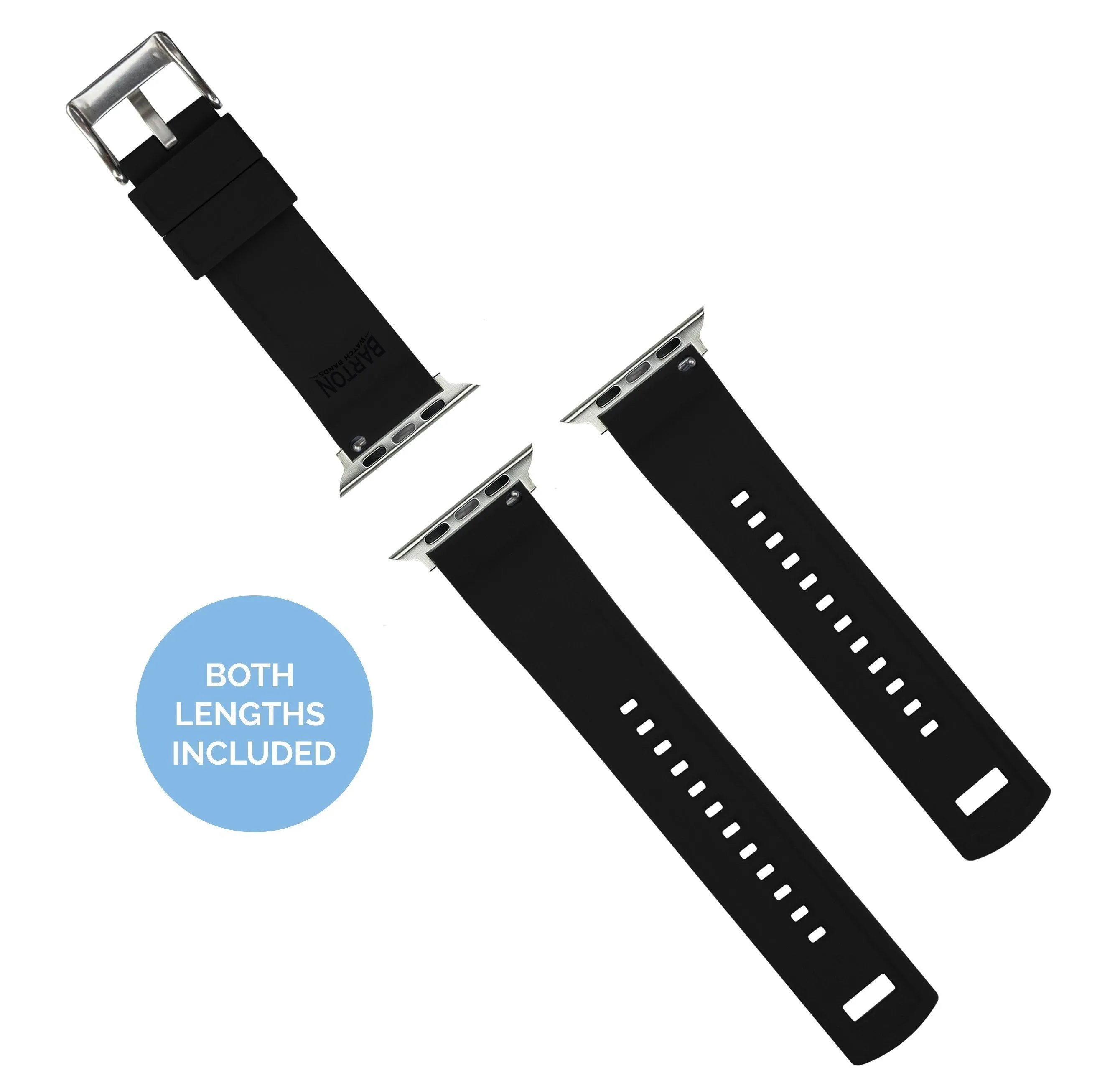 Apple Watch Elite Silicone Cool Grey Top Black Bottom Watch Band