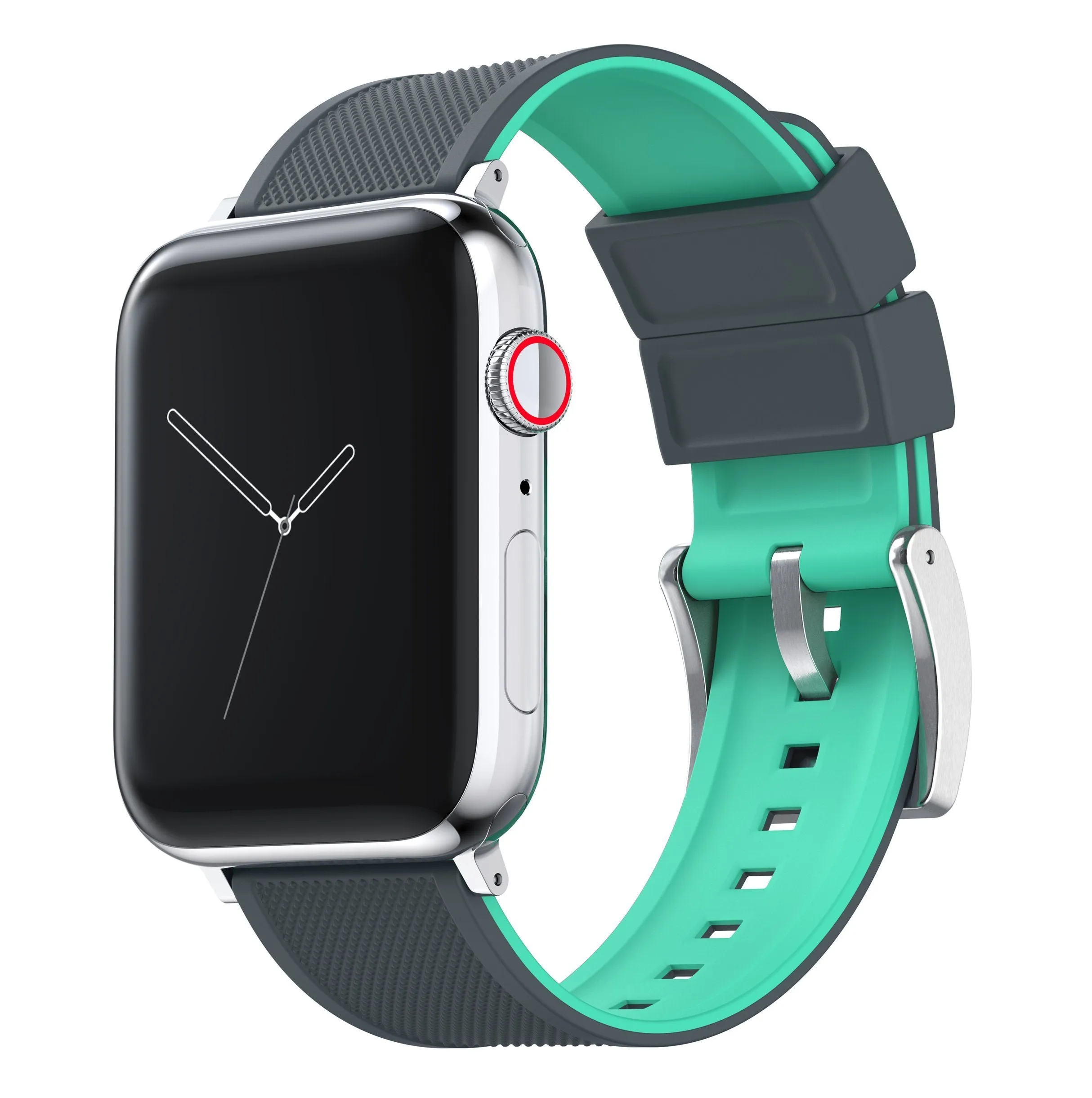 Apple Watch Elite Silicone Smoke Grey Top Mint Green Bottom Watch  (SALE)