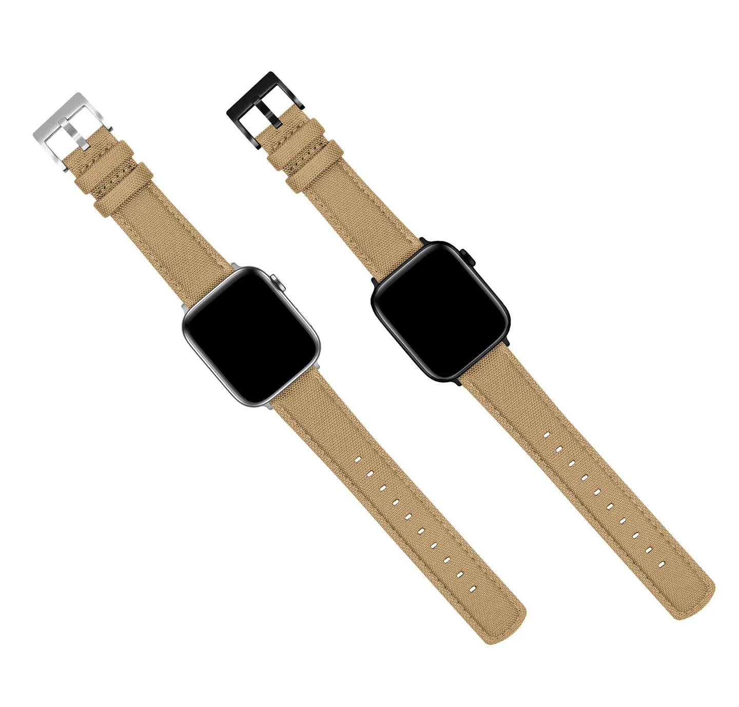 Apple Watch Khaki Tan Sailcloth Watch Band