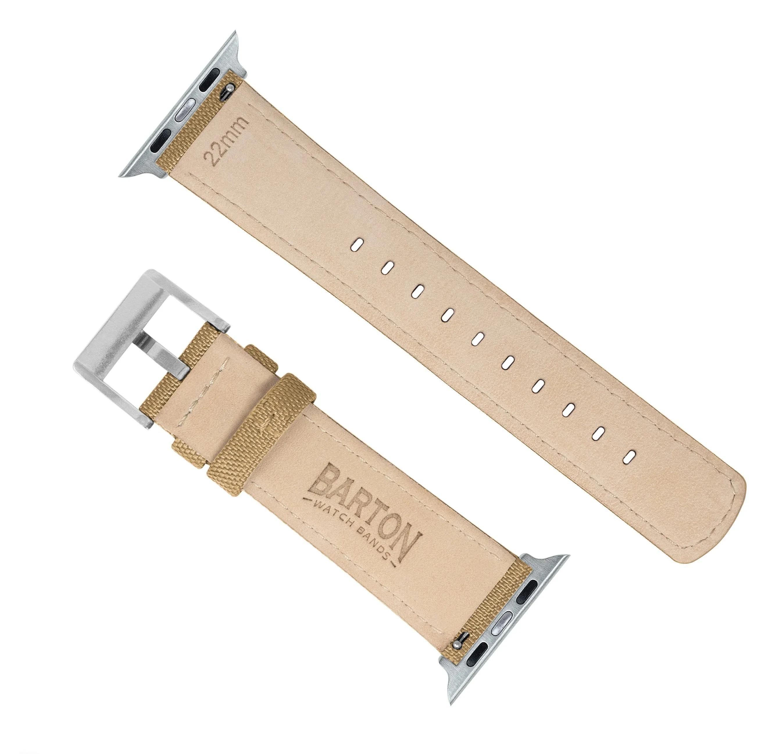 Apple Watch Khaki Tan Sailcloth Watch Band