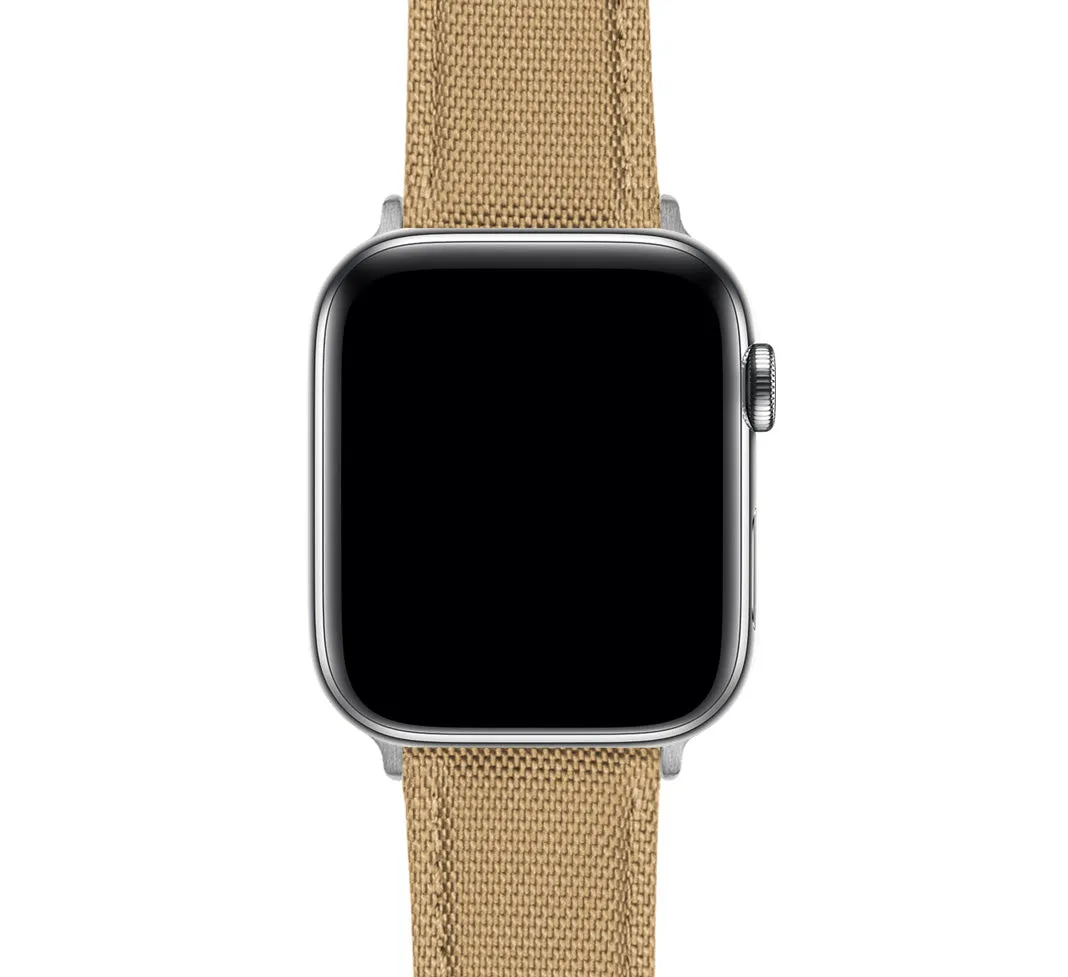 Apple Watch Khaki Tan Sailcloth Watch Band