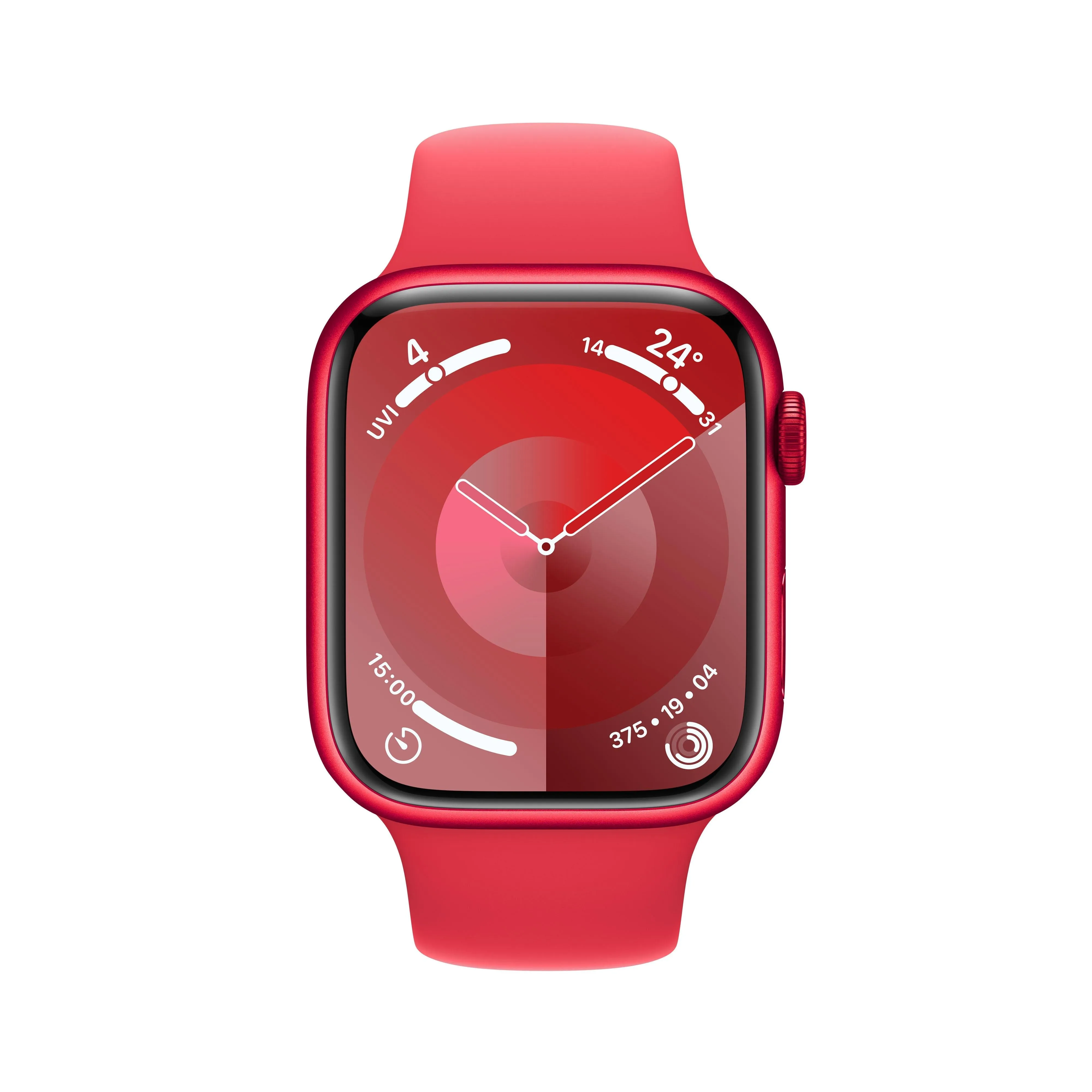 Apple Watch Series 9 GPS 45mm (PRODUCT)RED Aluminium Case with (PRODUCT)RED Sport Band - M/L