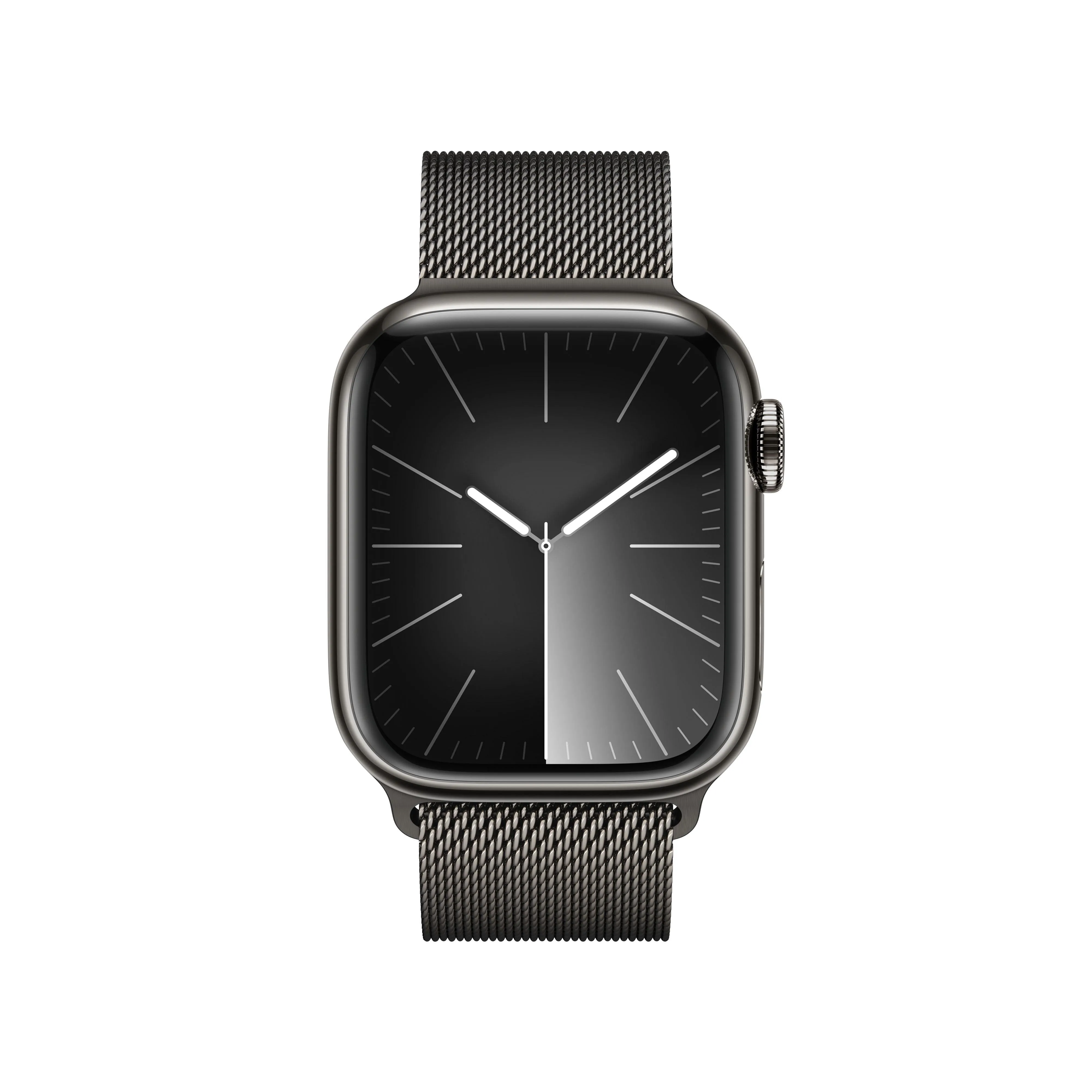 Apple Watch Series 9 GPS   Cellular 41mm Graphite Stainless Steel Case with Graphite Milanese Loop