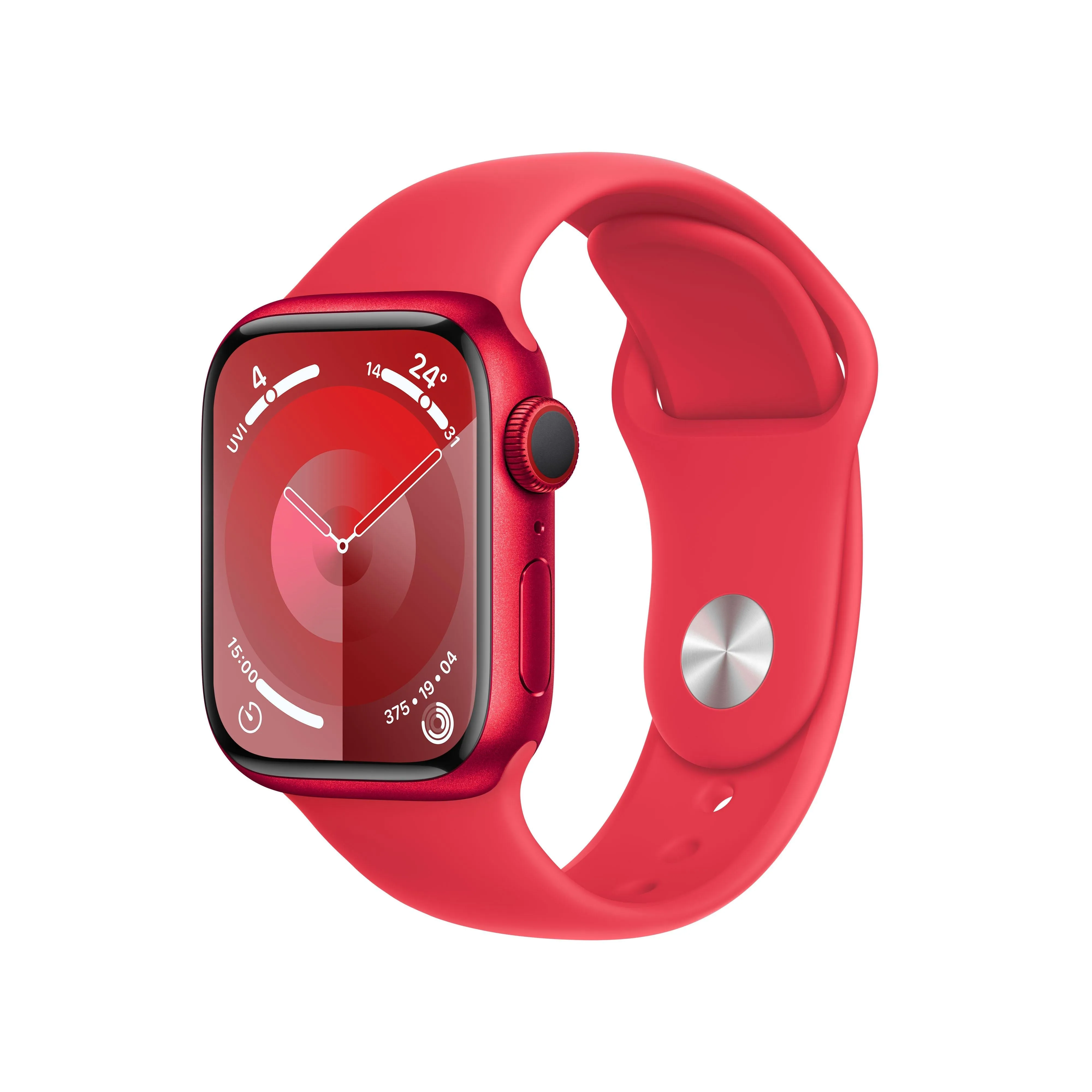 Apple Watch Series 9 GPS   Cellular 41mm (PRODUCT)RED Aluminium Case with (PRODUCT)RED Sport Band - S/M