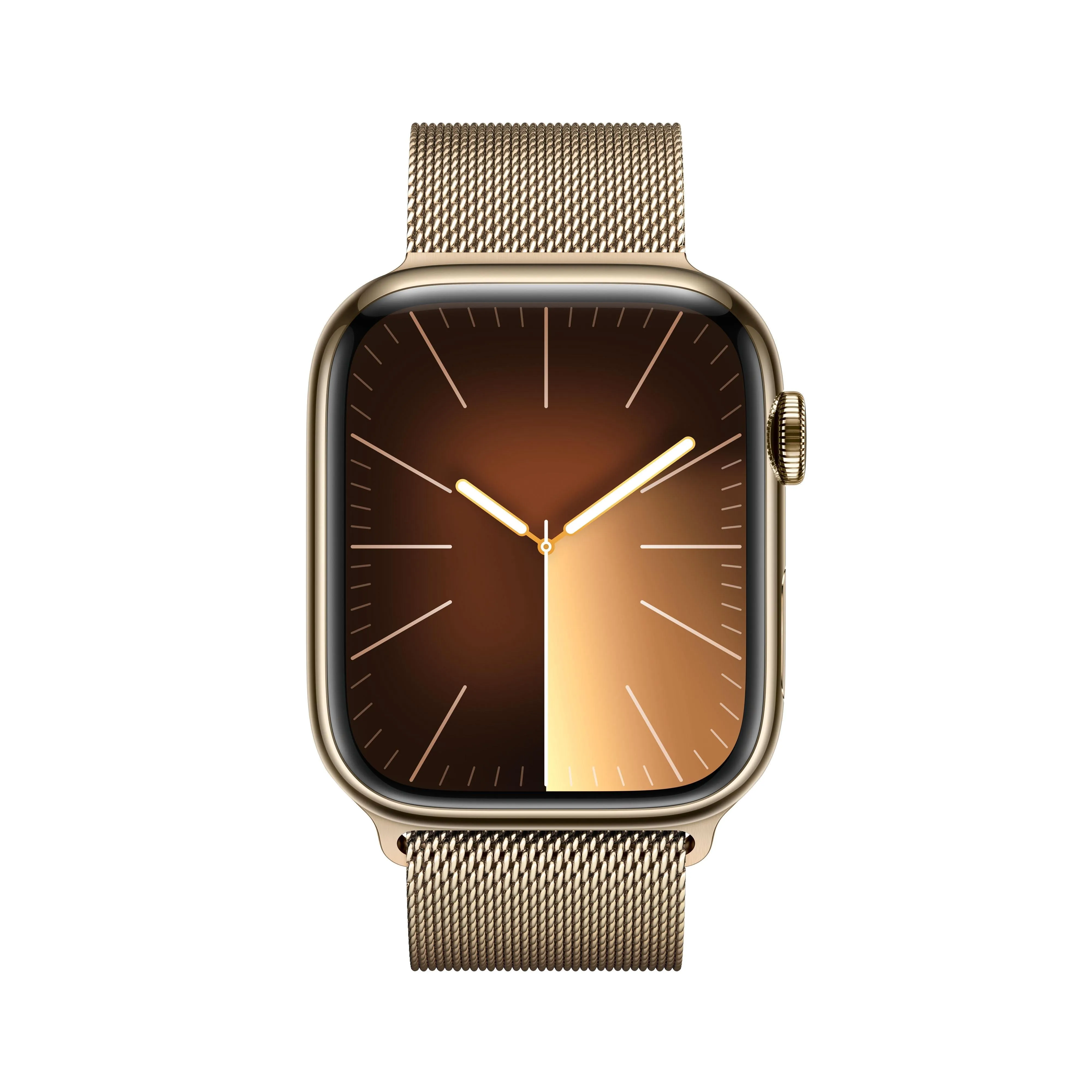 Apple Watch Series 9 GPS   Cellular 45mm Gold Stainless Steel Case with Gold Milanese Loop