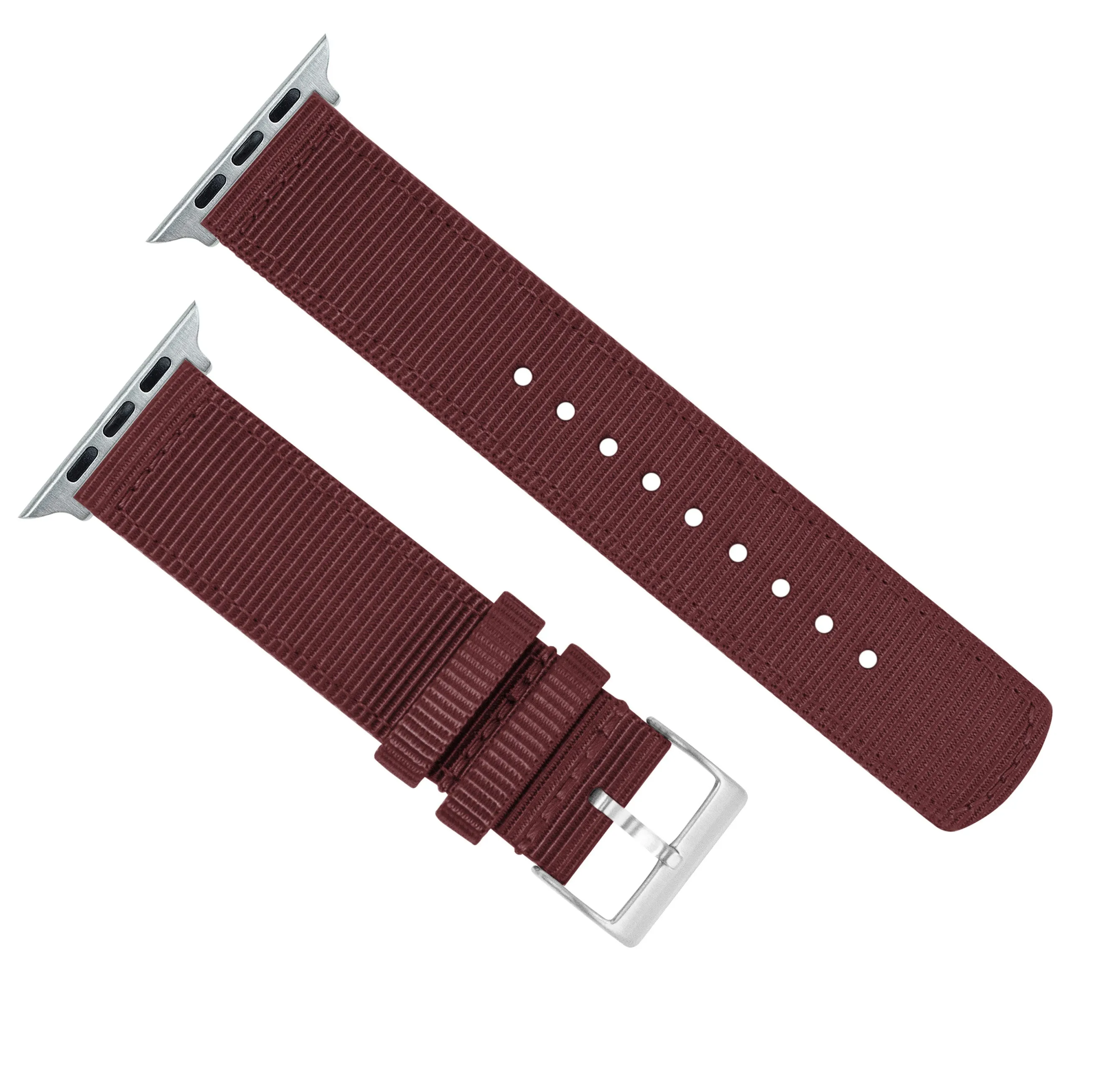 Apple Watch Two Piece NATO® Style Merlot Watch Band (SALE)