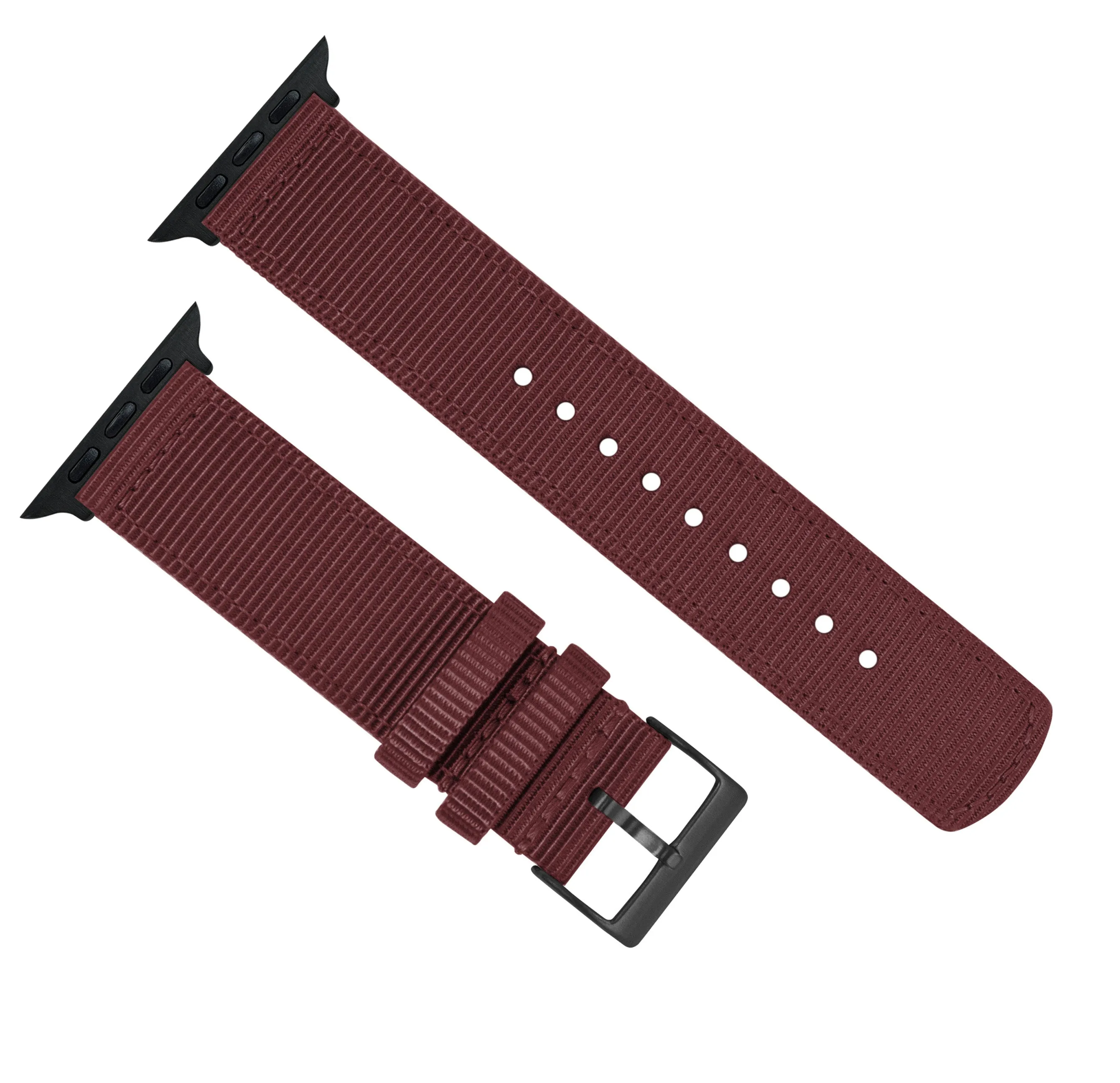 Apple Watch Two Piece NATO® Style Merlot Watch Band (SALE)