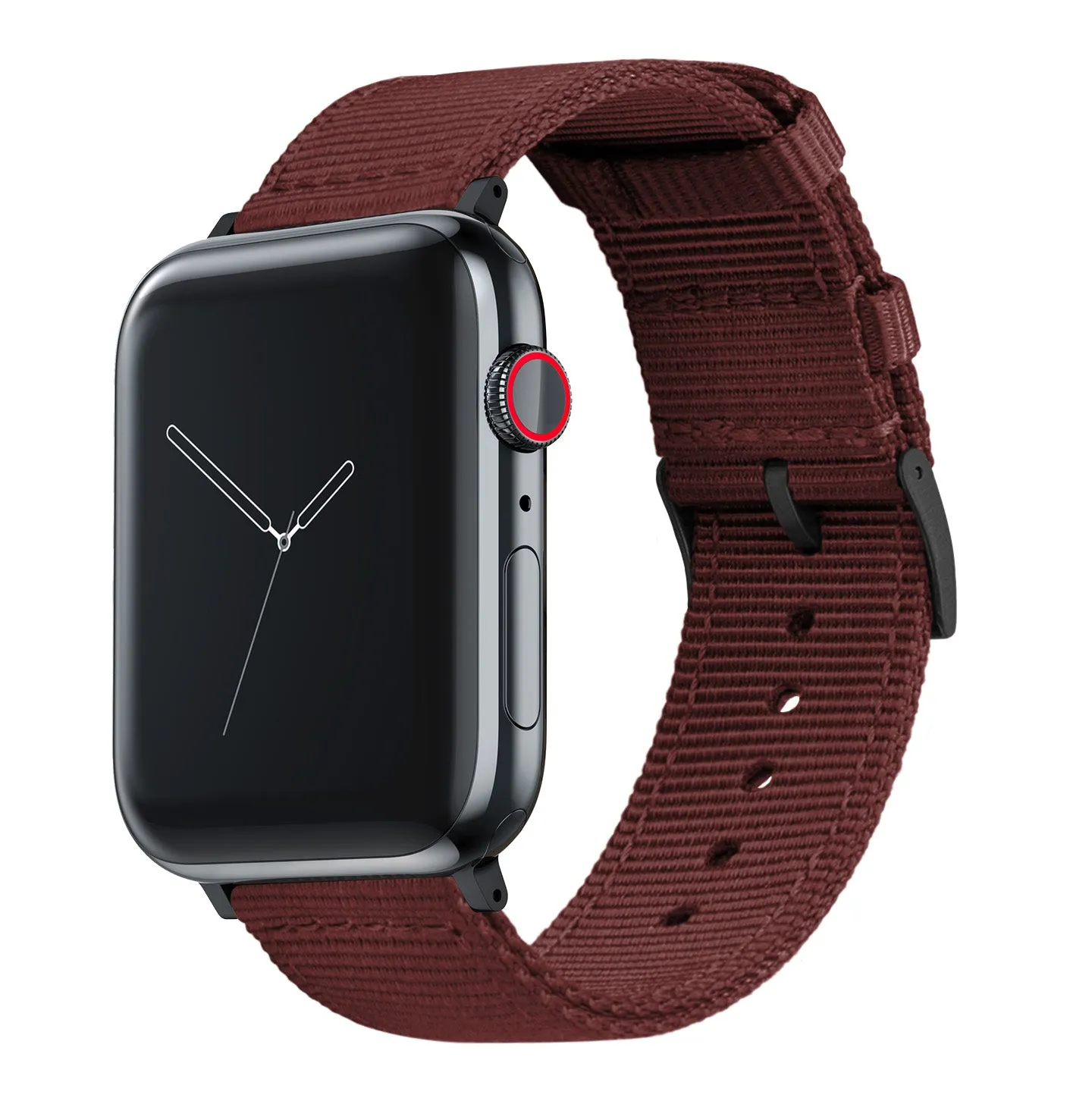 Apple Watch Two Piece NATO® Style Merlot Watch Band (SALE)