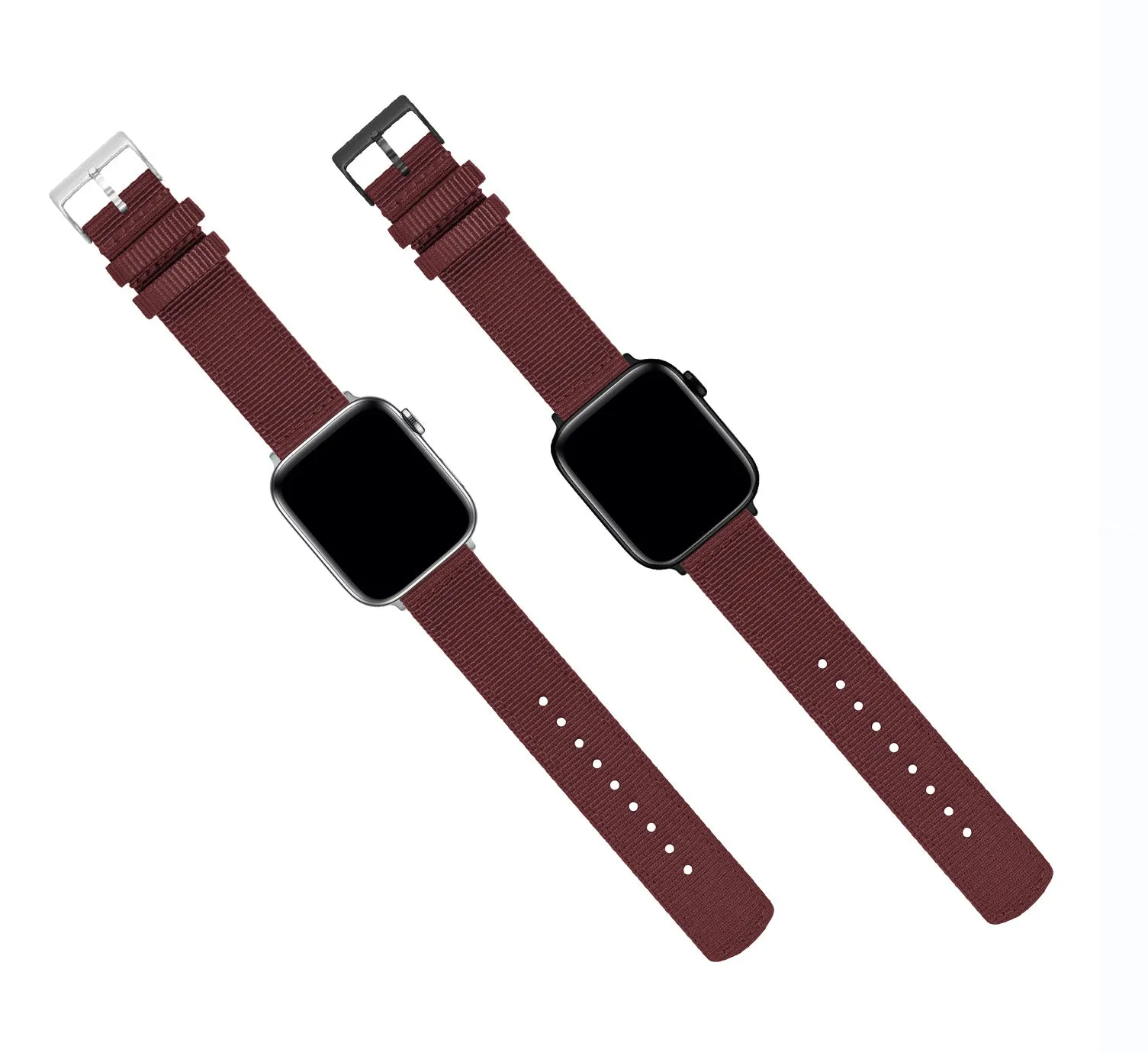 Apple Watch Two Piece NATO® Style Merlot Watch Band (SALE)