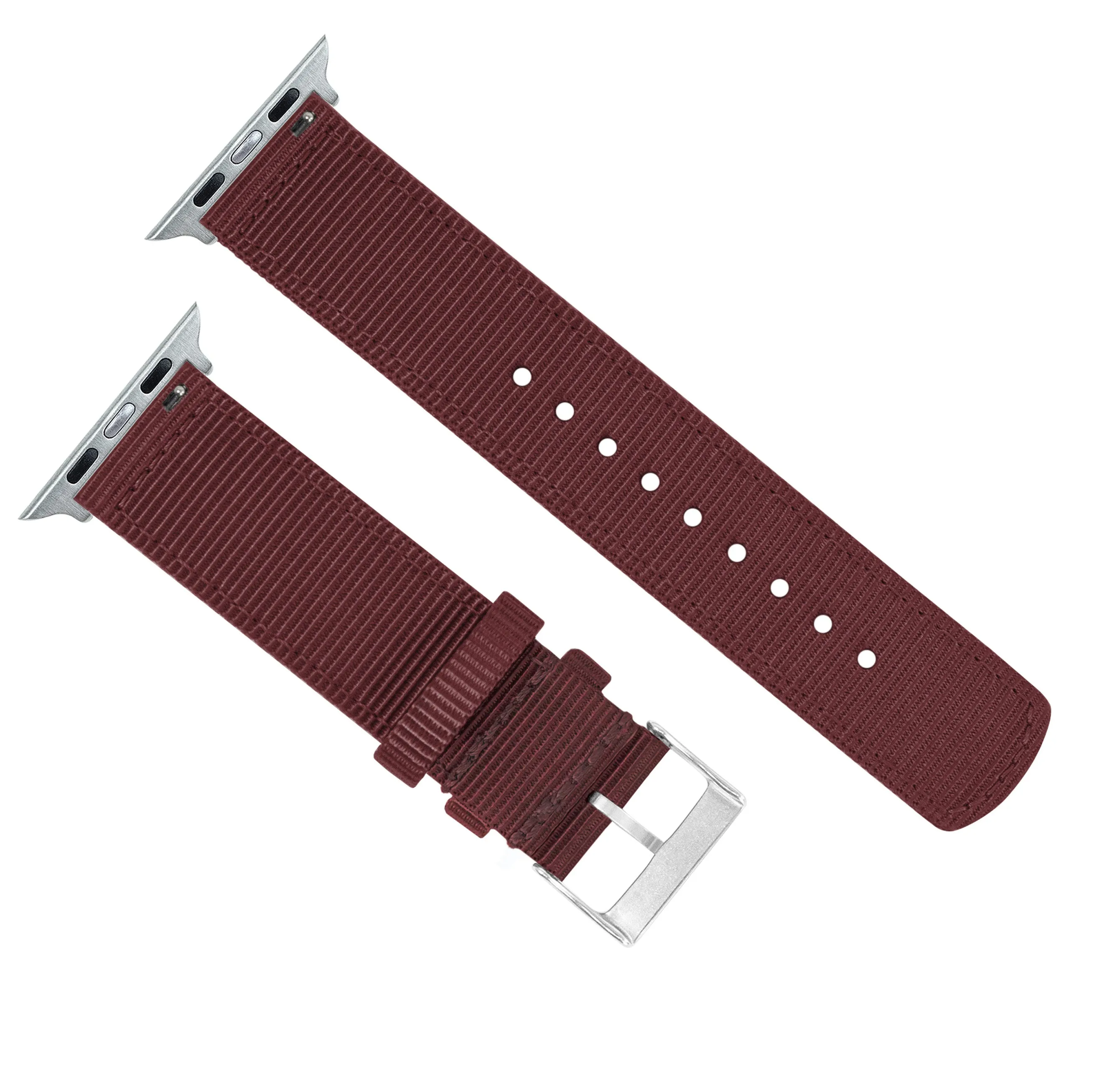 Apple Watch Two Piece NATO® Style Merlot Watch Band (SALE)