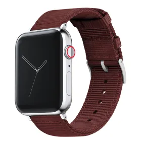 Apple Watch Two Piece NATO® Style Merlot Watch Band (SALE)