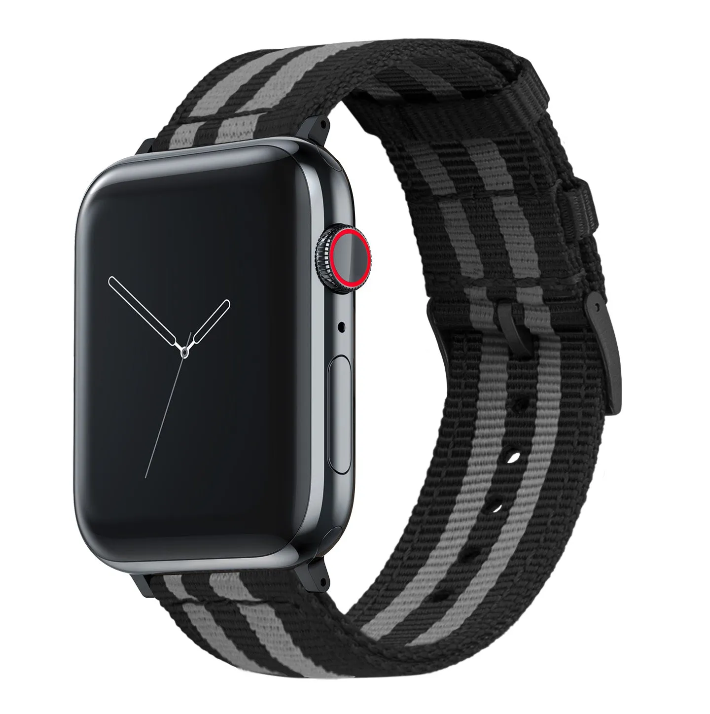 Apple Watch Two Piece NATO® Style Smoke Black Bond Watch Band