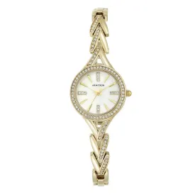 Armitron Gold Stainless Steel Mother of Pearl Dial Women's Watch - 755391MPGP