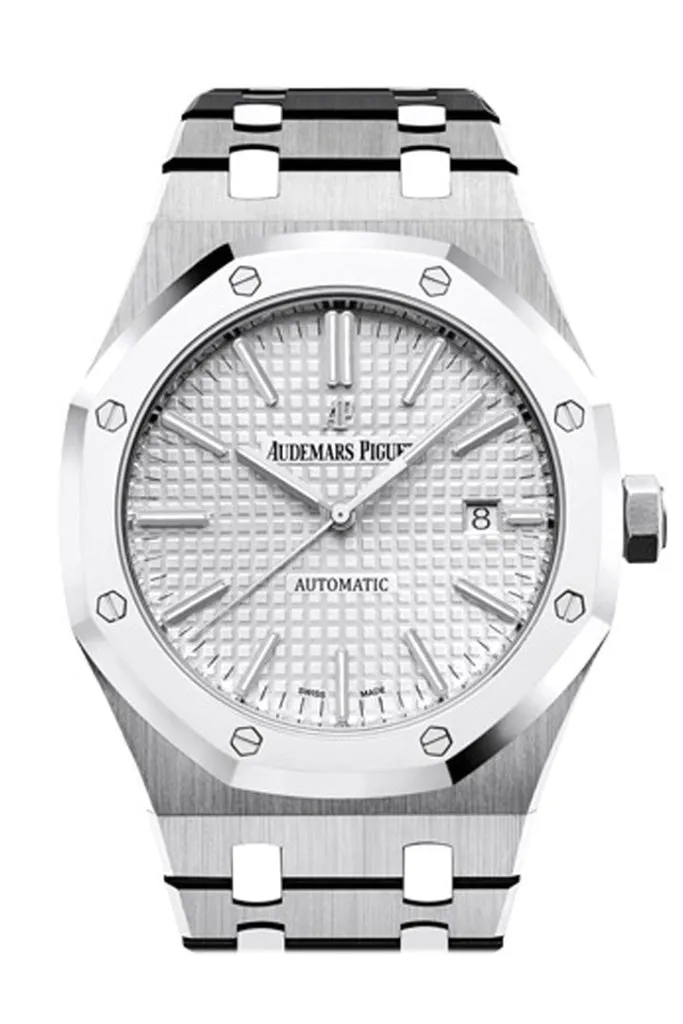 Audemars Piguet Royal Oak 41mm Rhodium-toned Dial Titanium Bracelet Men's Watch 15403IP.OO.1220IP.01