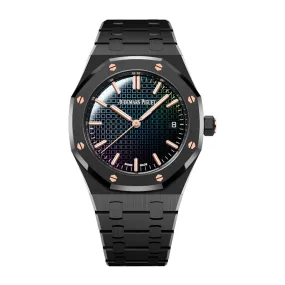 Audemars Piguet Royal Oak Black Ceramic Rainbow Dial Limited Edition 77350CE.OO.1266CE.02.A