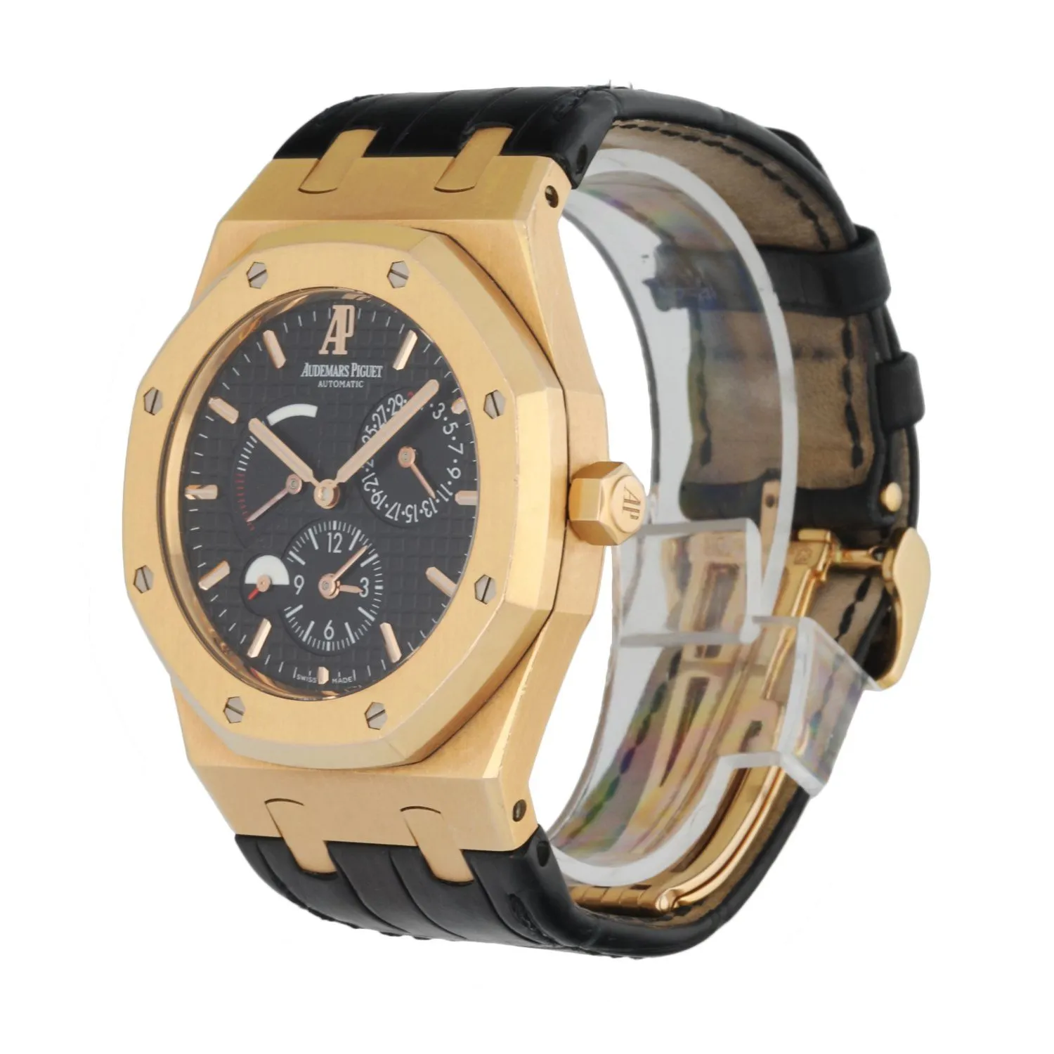 Audemars Piguet Royal Oak Dual Time 26120OR 18K Rose Gold Men's Watch W/Box & Papers