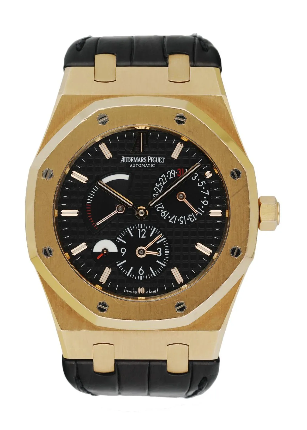 Audemars Piguet Royal Oak Dual Time 26120OR 18K Rose Gold Men's Watch W/Box & Papers