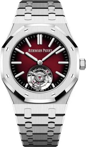 Audemars Piguet Royal Oak Flying Tourbillon 41mm Stainless Steel Burgundy Dial 26730ST.OO.1320ST.05