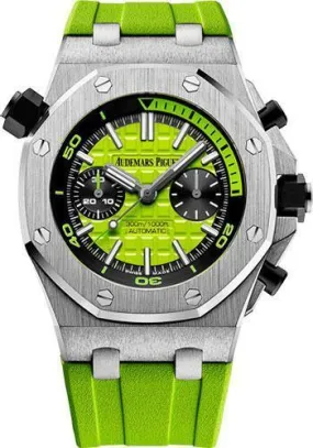 Audemars Piguet Royal Oak Offshore Diver Chronograph Watch-Green Dial 42mm-26703ST.OO.A038CA.01