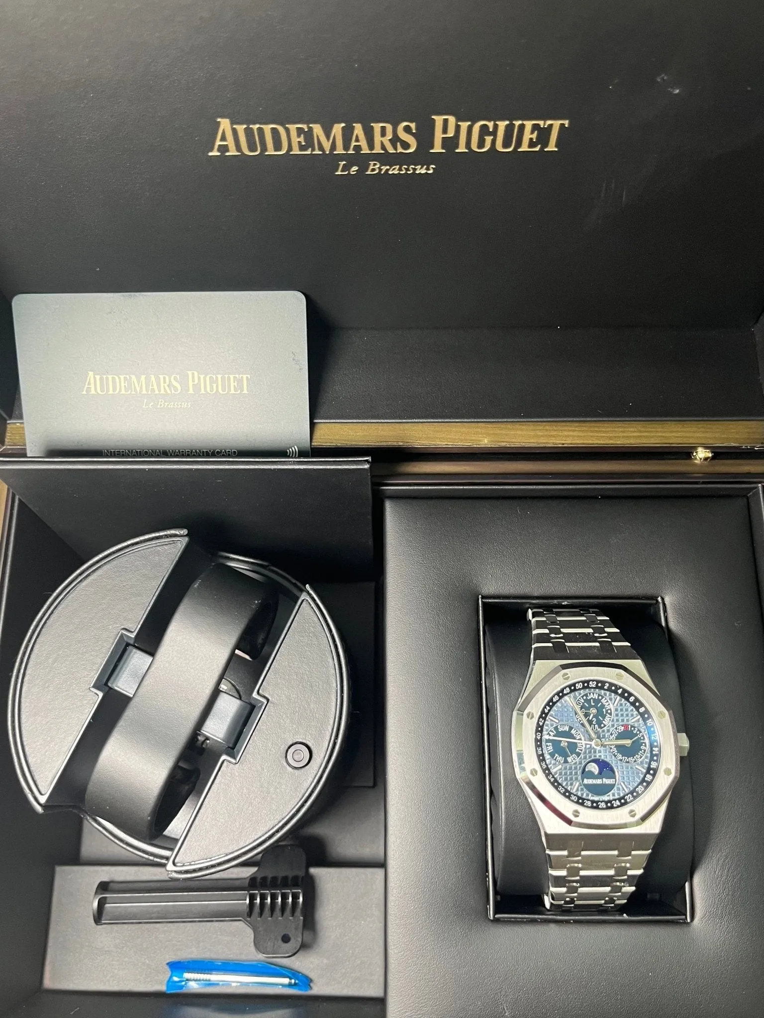 Audemars Piguet Royal Oak Perpetual Calendar Blue Dial Steel 41mm Reference 26574ST.OO.1220ST.03