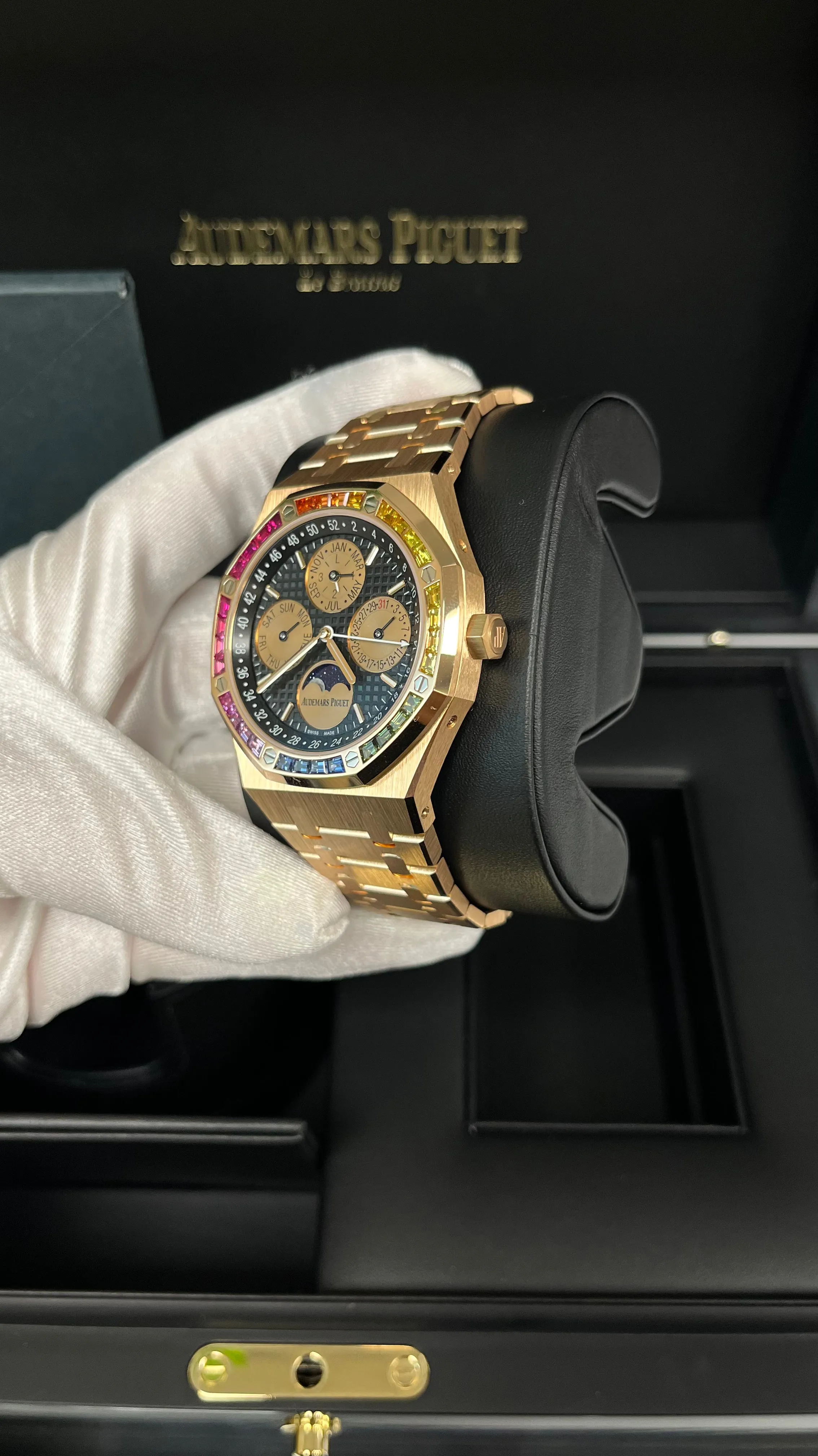 Audemars Piguet ROYAL OAK Perpetual Calendar Rose Gold Rainbow Limited 20 pieces (Reference 	266140)