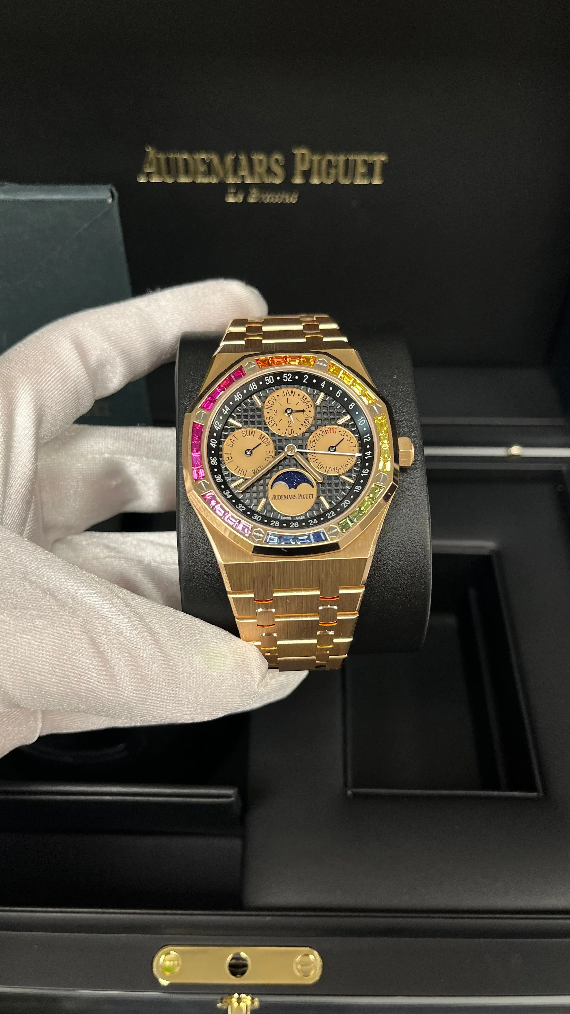 Audemars Piguet ROYAL OAK Perpetual Calendar Rose Gold Rainbow Limited 20 pieces (Reference 	266140)