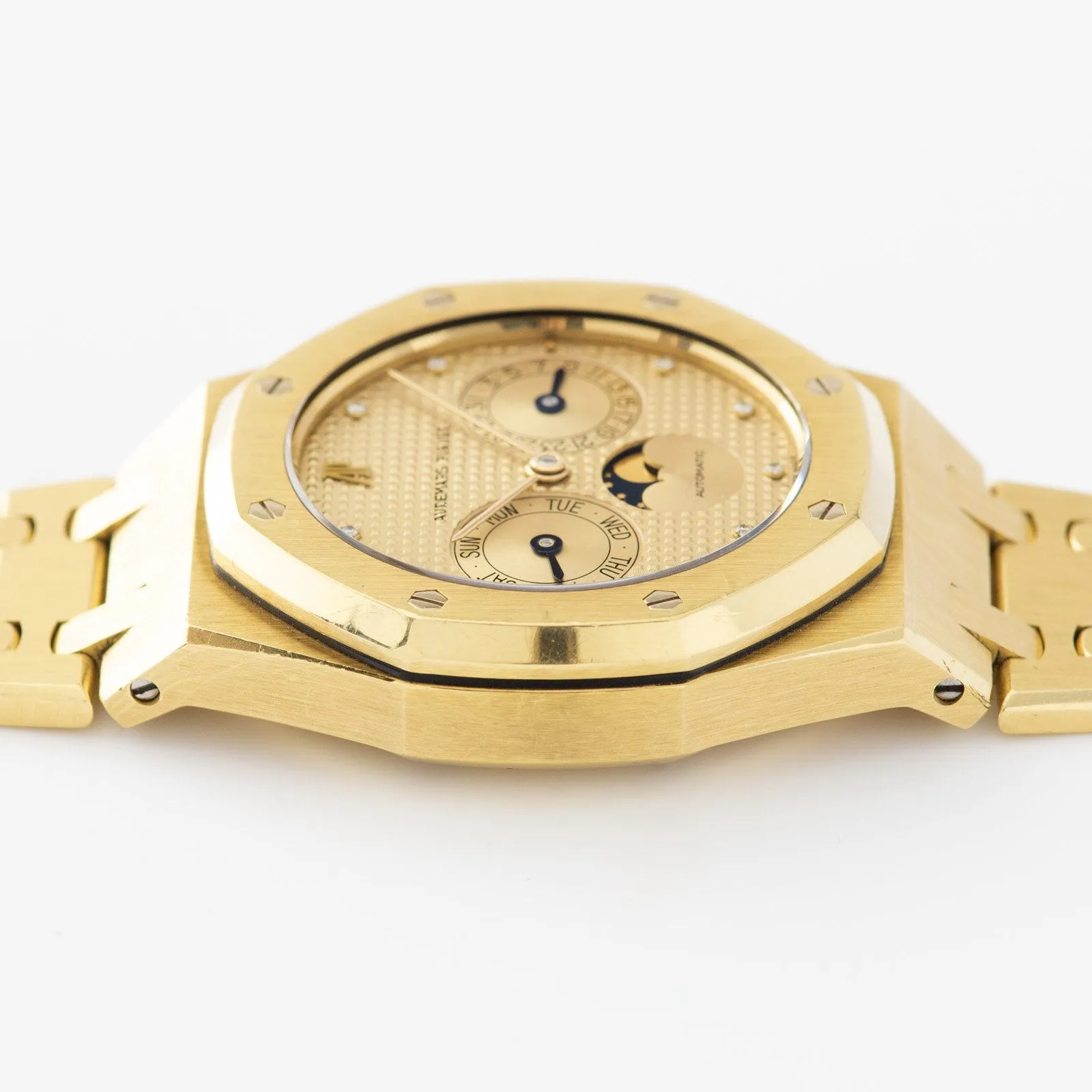 Audemars Piguet Royal Oak Yellow Gold Day Date 25594BA rare diamond dial