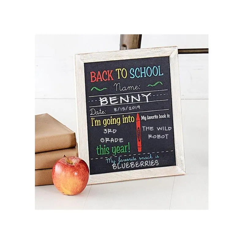 Birthday And School Chalkboard