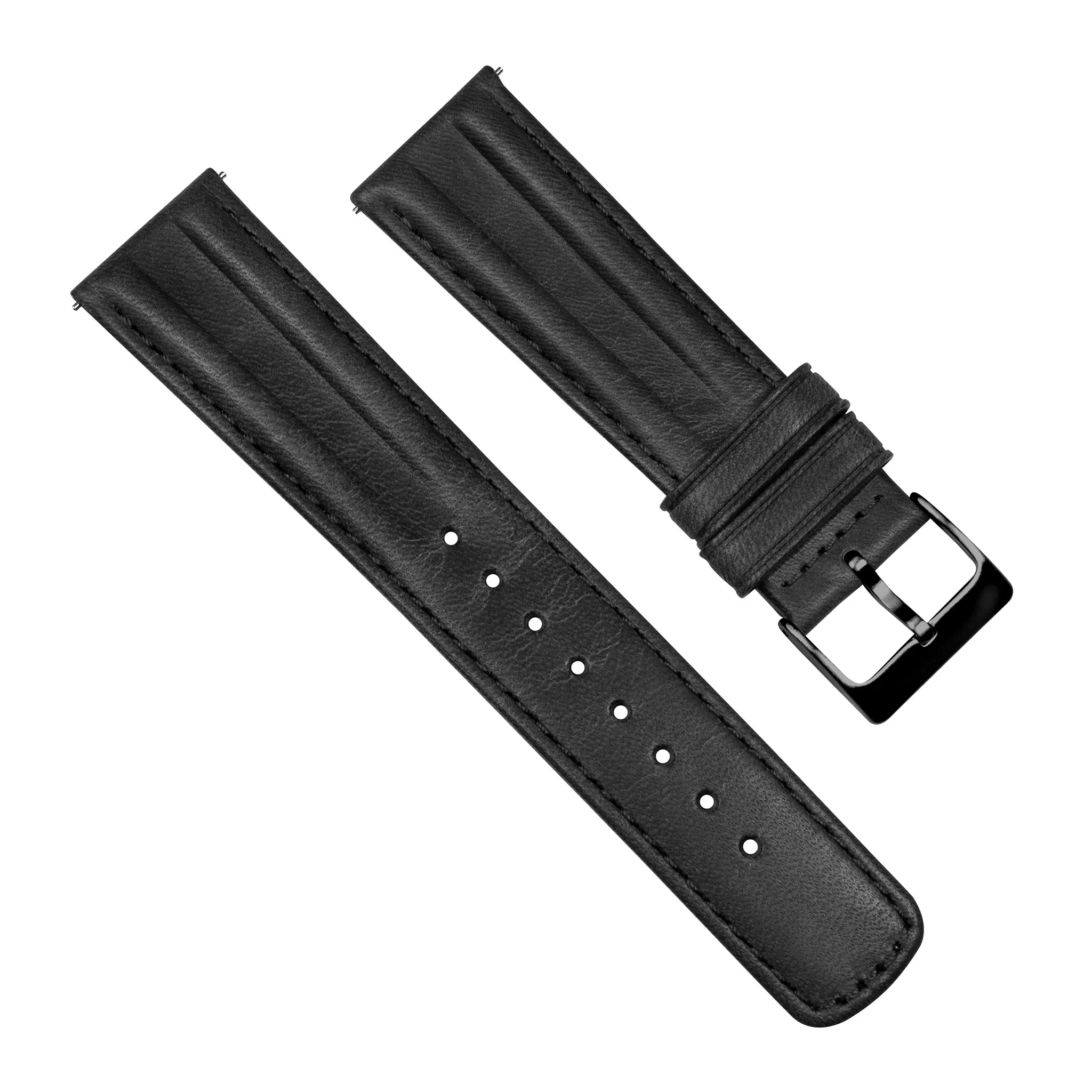 Black Classic Horween Leather Watch Band