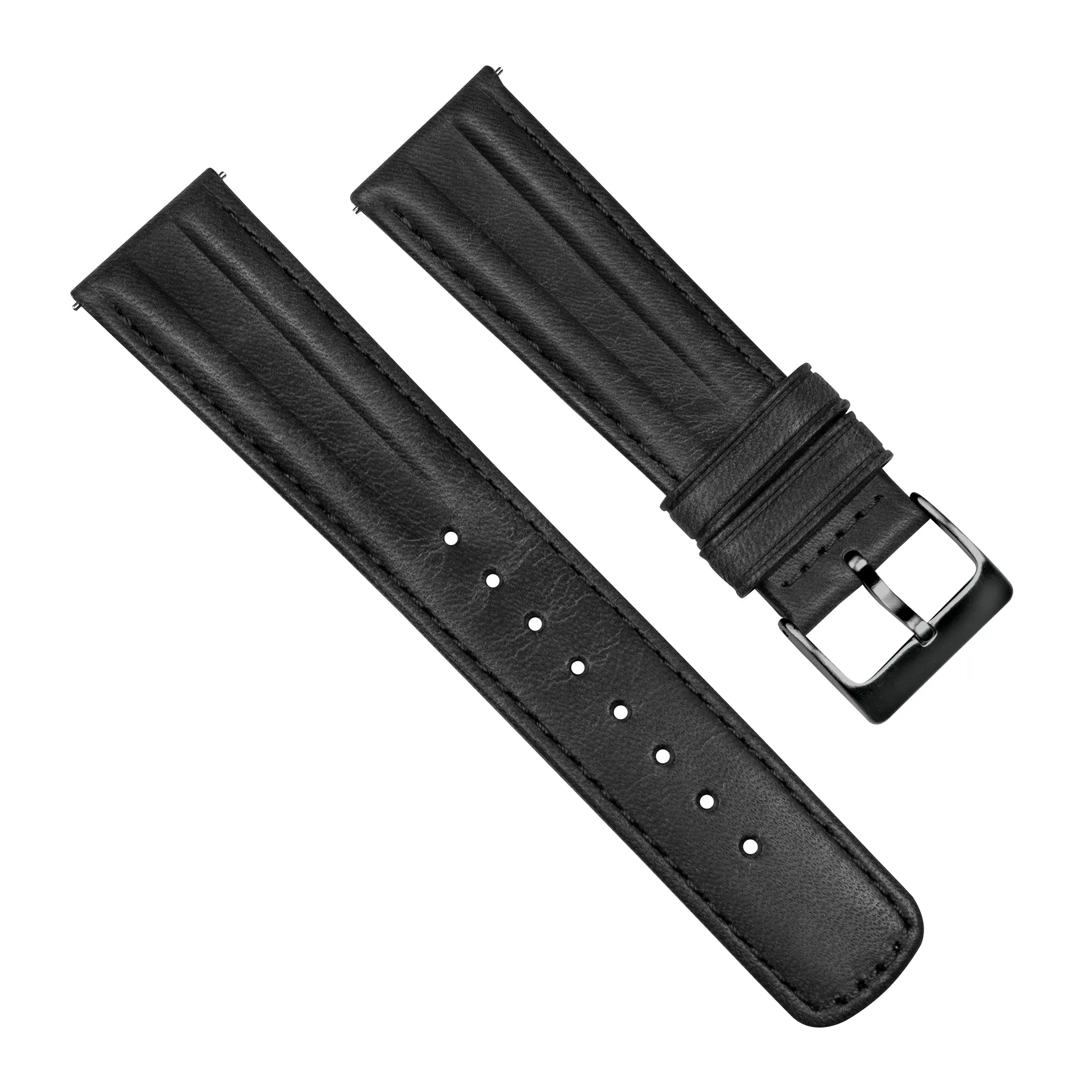 Black Classic Horween Leather Watch Band