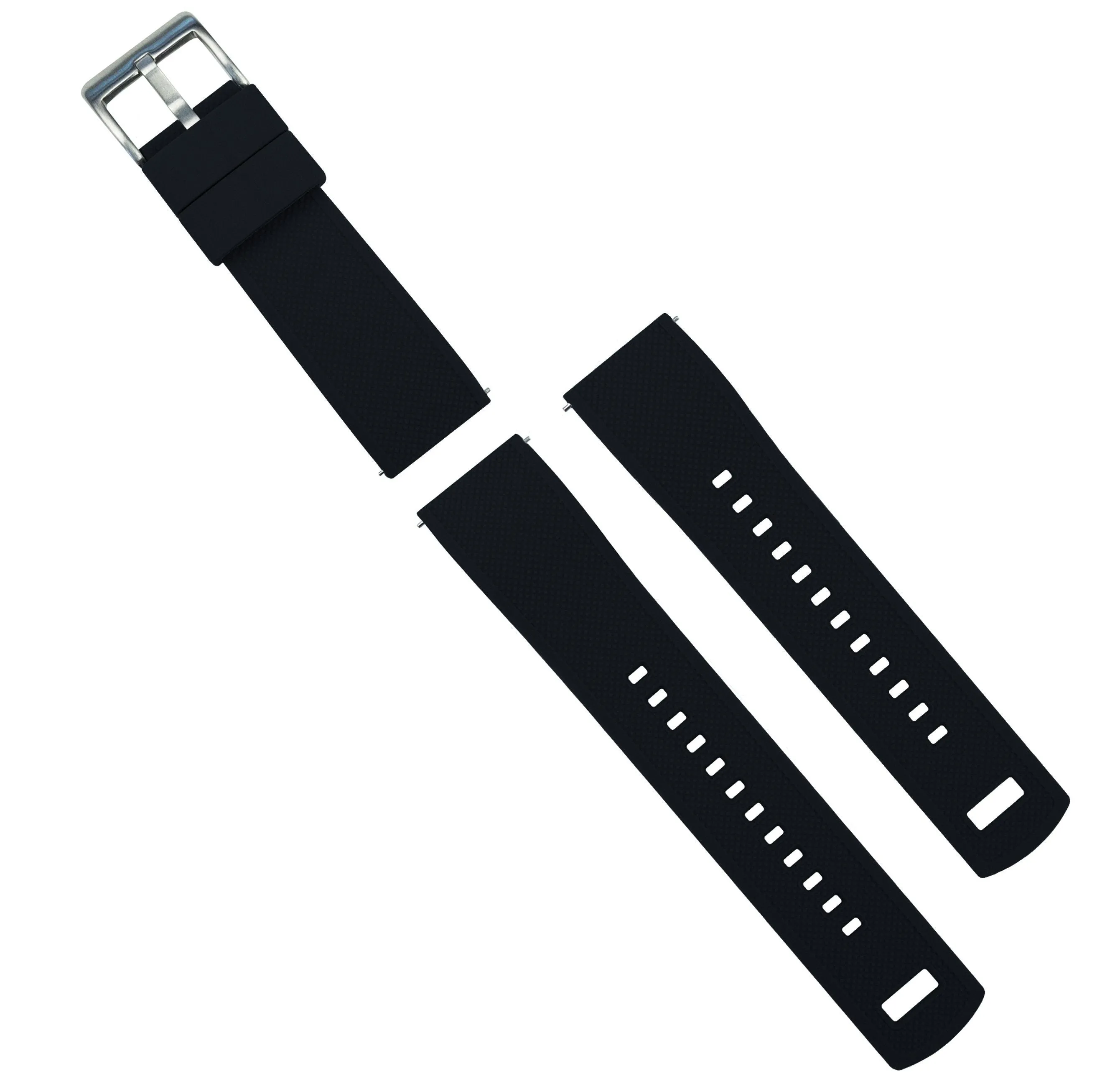 Black Elite Silicone Watch Band (24mm SALE)