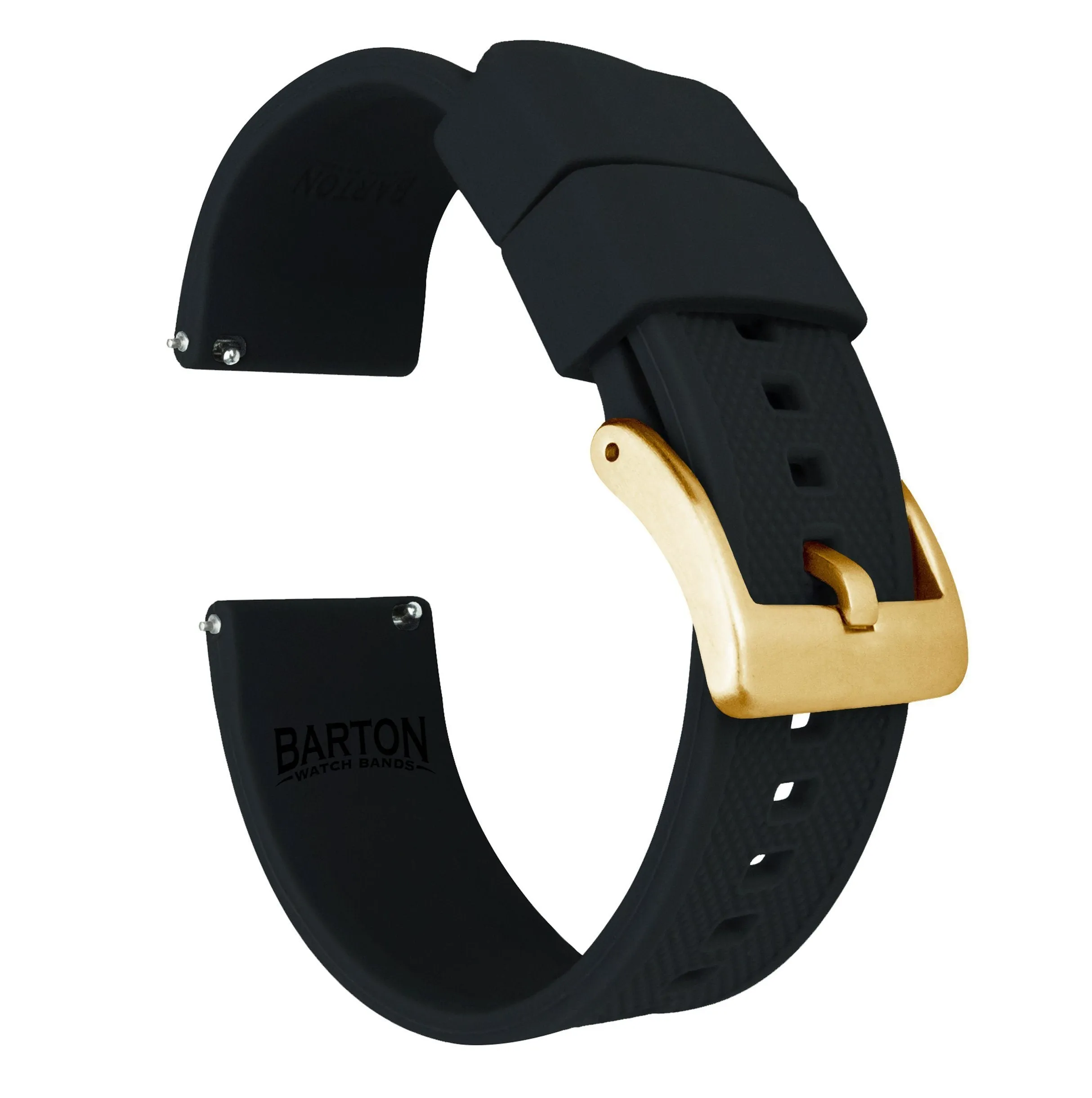 Black Elite Silicone Watch Band (24mm SALE)