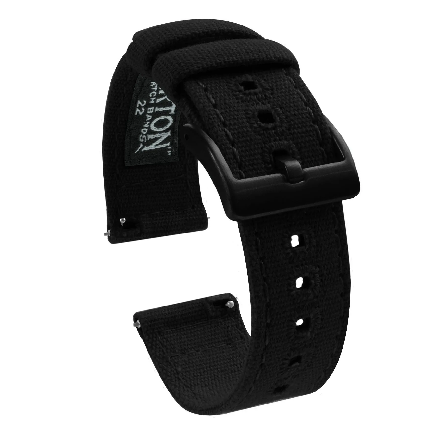 Black Premium Canvas Watch Band