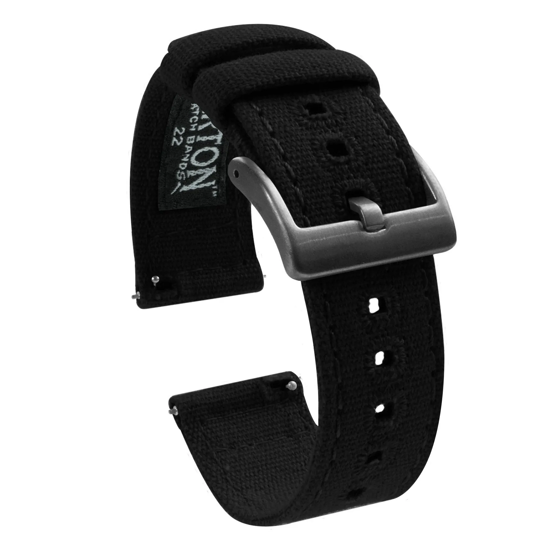 Black Premium Canvas Watch Band